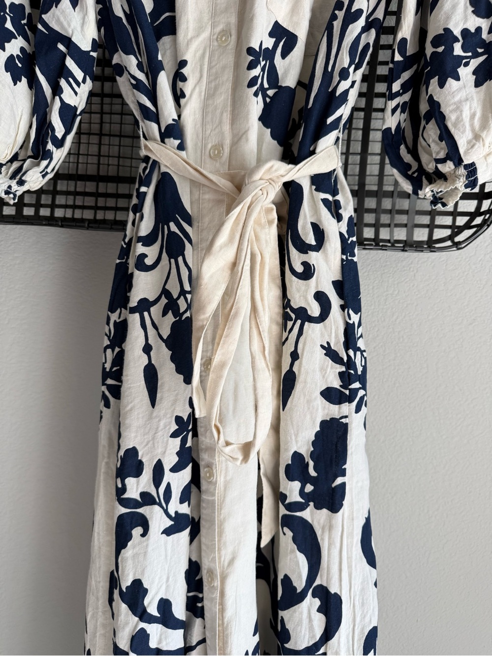Anthropologie Maeve Mona Linen Blend Maxi Shirtdress - Picture 4 of 8